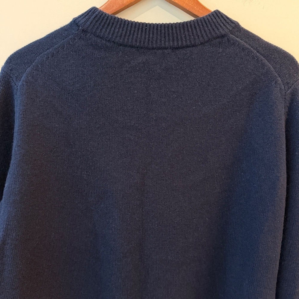 Quince Mongolian Cashmere Oversized Crewneck Sweater Navy Small NWOT - Picture 7 of 12
